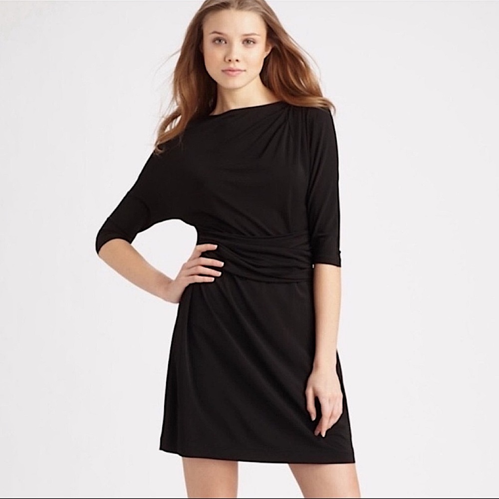 Theory Ivista Little Black Dress 90s Staple Capsule Minimalist Cocktail Party 2